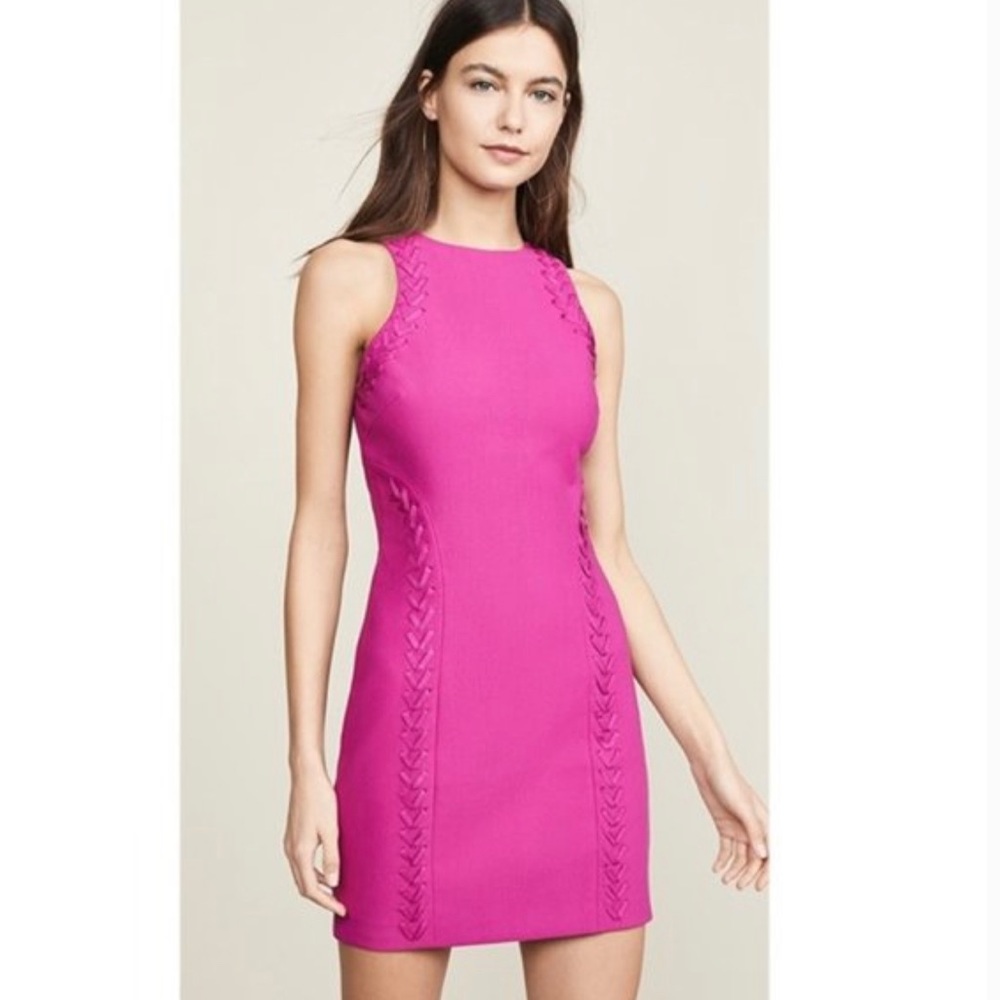 CINQ Á SEPT ALISON BRAIDED RACERBACK DRESS size 6